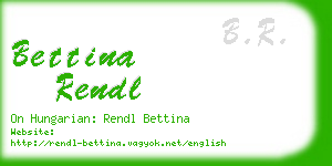 bettina rendl business card